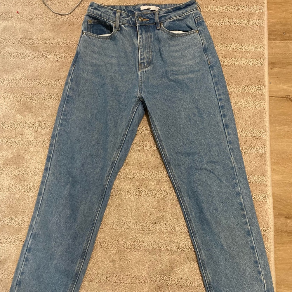 adika straight leg mom jeans